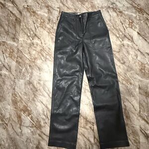 Wilfred Free Black Vegan Leather Pants